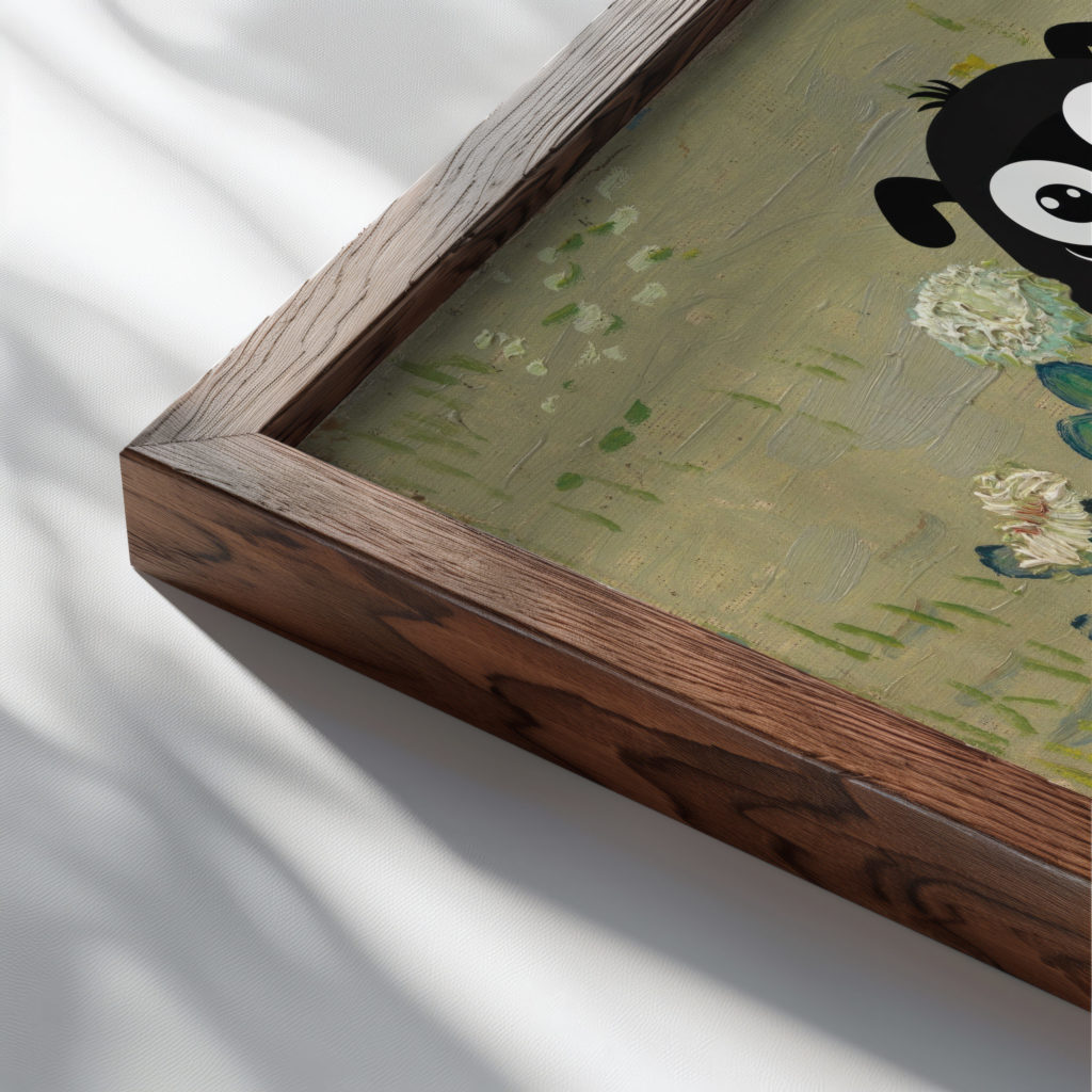 0017 vangogh Daisies Arles 1888 Still Life 3x4 close up dark wood mockup