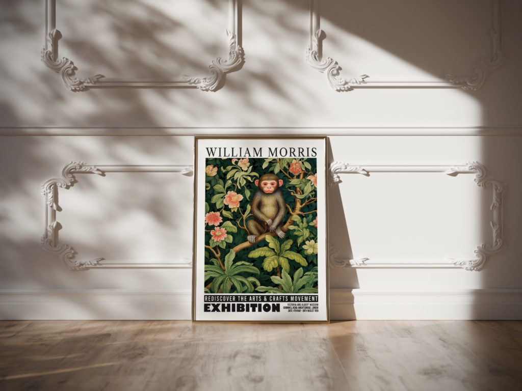 0017 william morris animals exhibition 3x4 video mockup