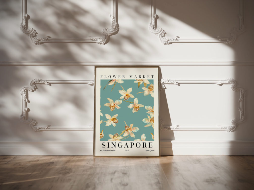 0018 Flower Market Orchid Singapore 3x4 video mockup