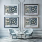 0018 seoul flower market 3x4 framed posters mockup