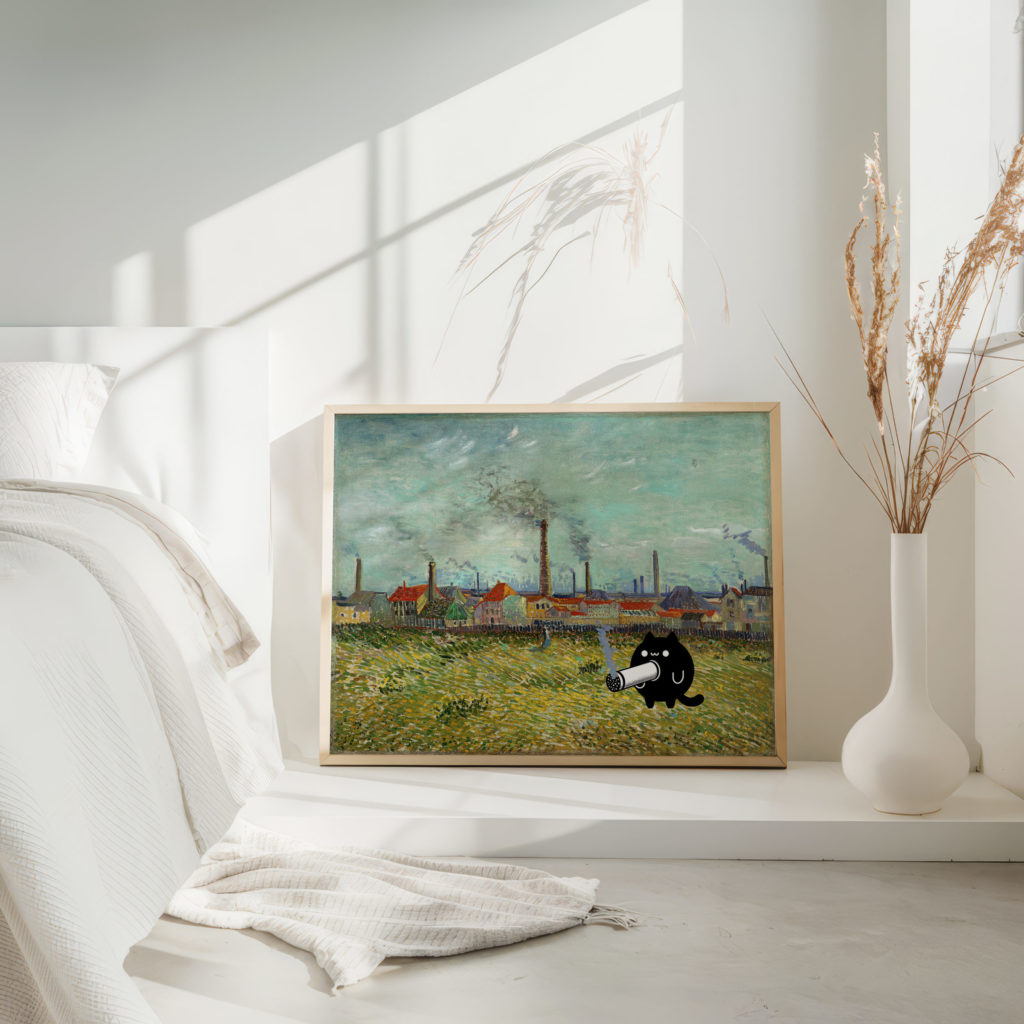 0018 vangogh Factories at Clichy 1887 Landscape 3x4 4 mockup