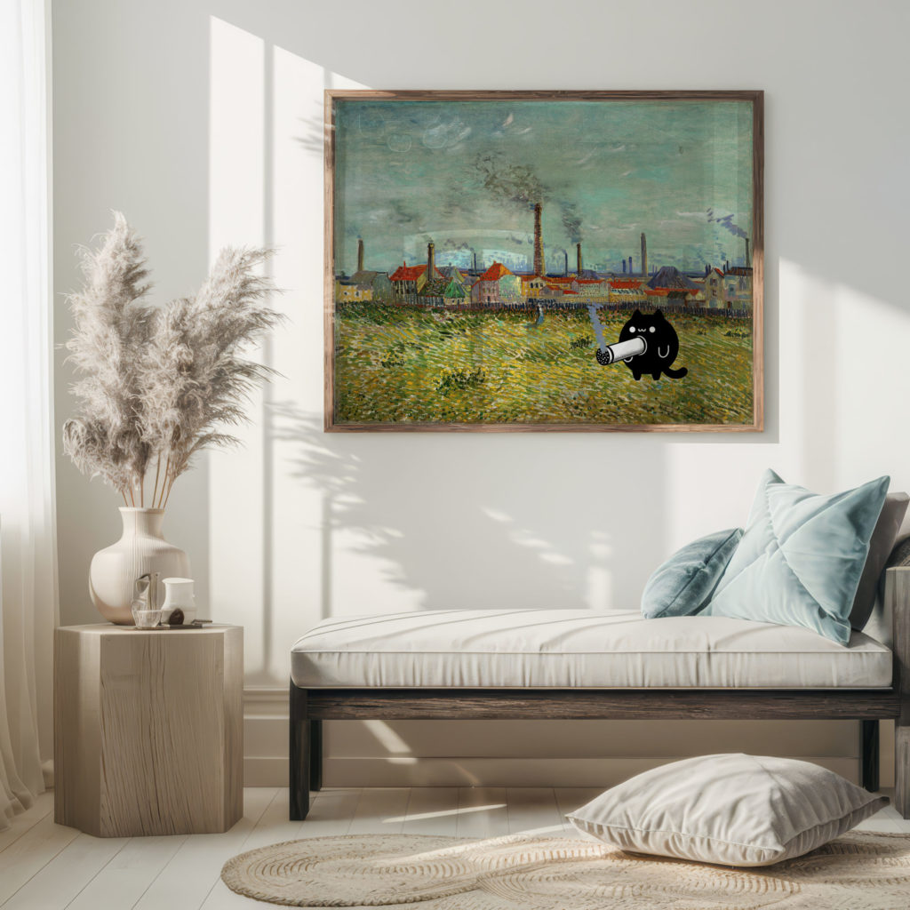 0018 vangogh Factories at Clichy 1887 Landscape 3x4 5 mockup