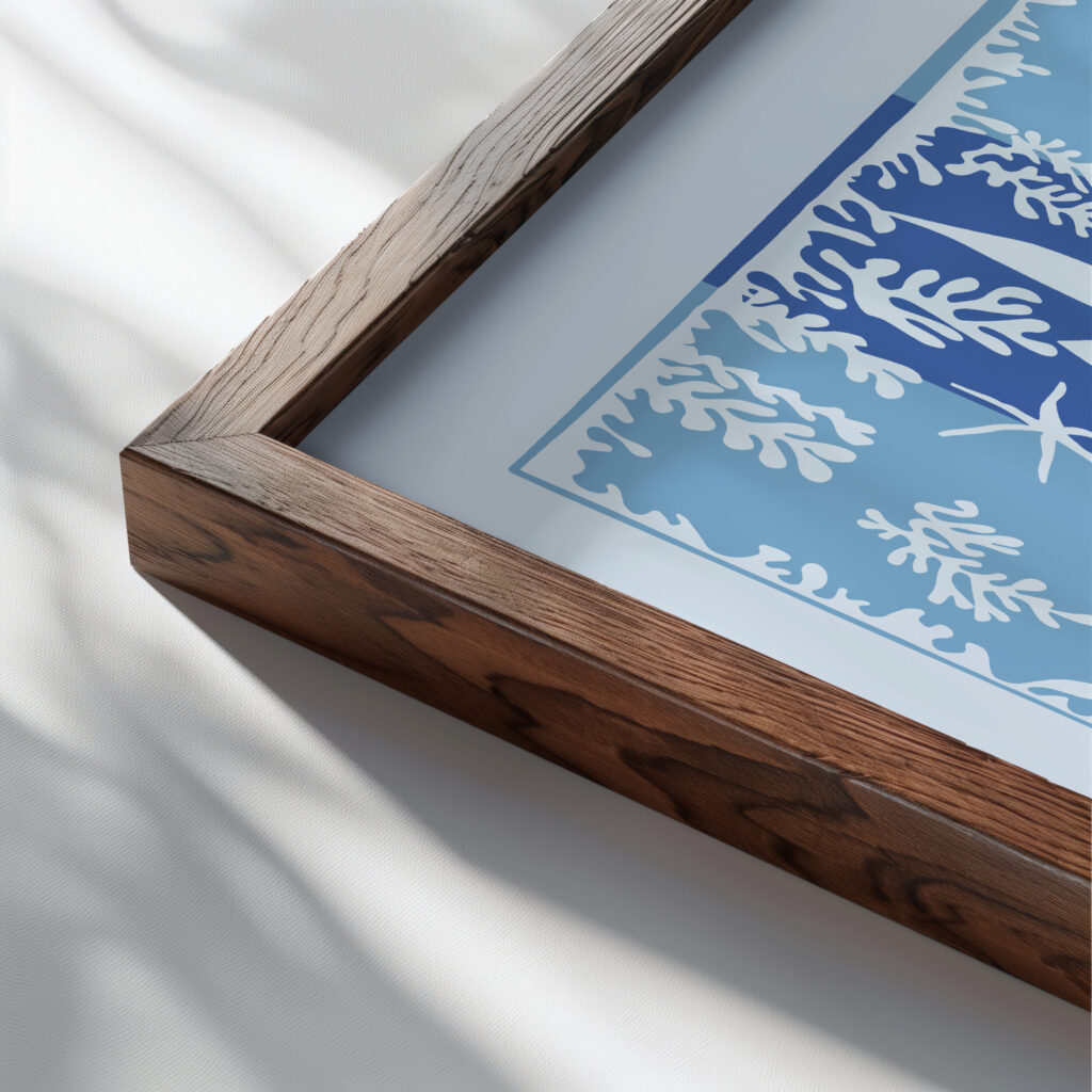 0018 Matisse PolynesiatheSky 1946 close up dark wood mockup