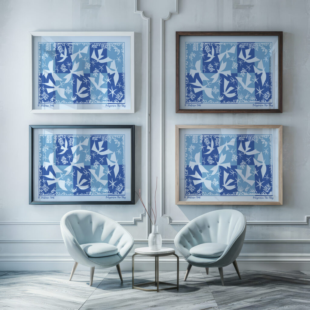 0018 Matisse PolynesiatheSky 1946 framed posters mockup