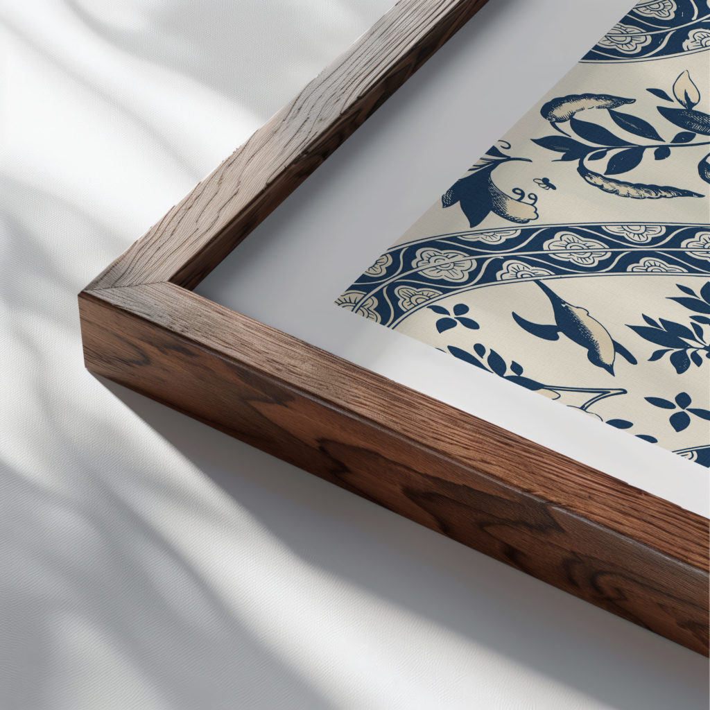 0019 borabora flower market 3x4 close up dark wood mockup