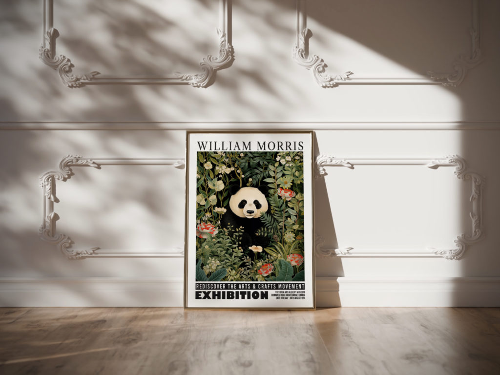 0019 william morris animals exhibition 3x4 video mockup