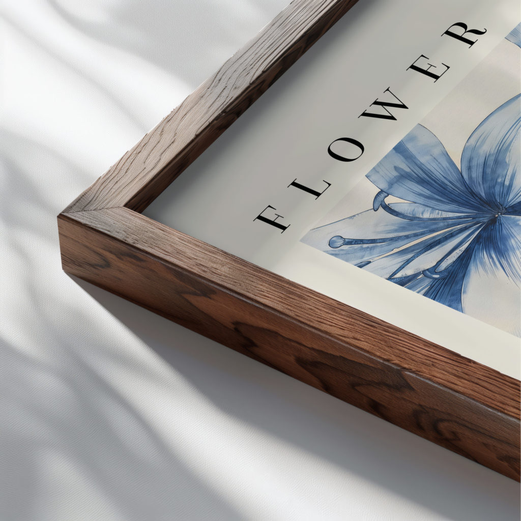 0020 Flower Market Lily San Francisco 3x4 close up dark wood mockup
