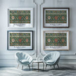 0020 maldives flower market 3x4 framed posters mockup