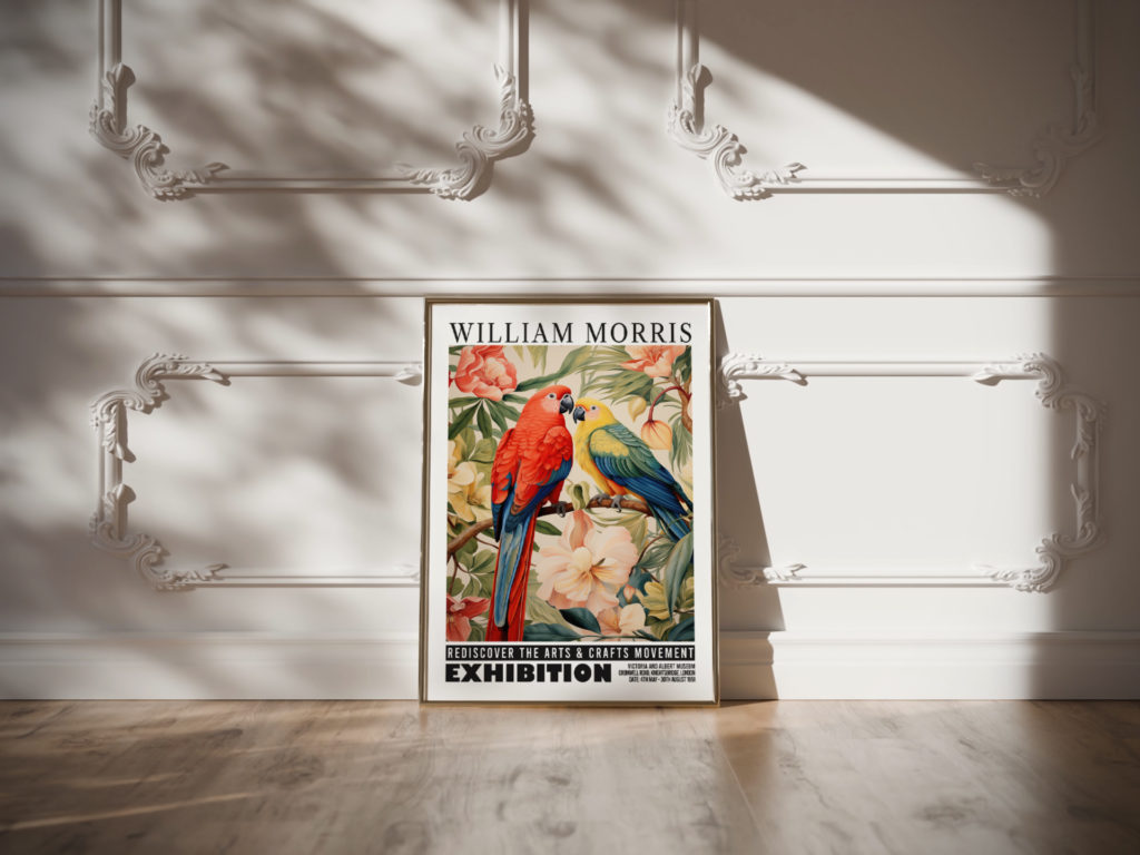 0020 william morris animals exhibition 3x4 video mockup