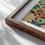 0022 honolulu flower market 3x4 close up dark wood mockup