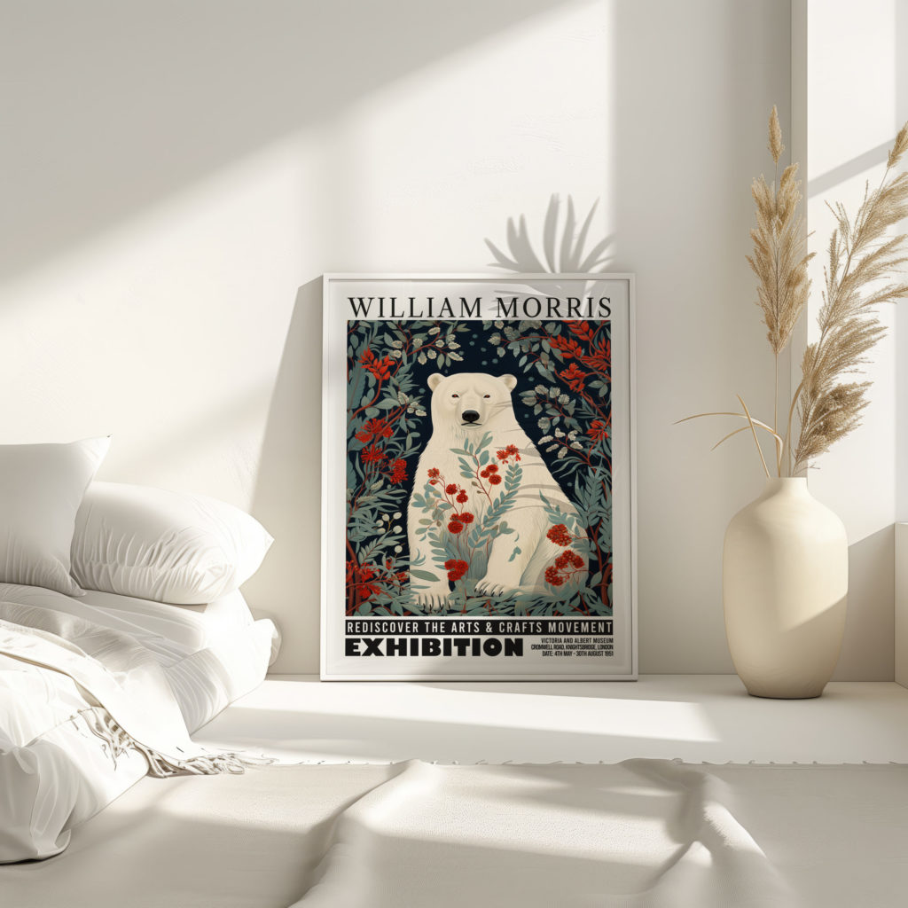 0023 william morris animals exhibition 3x4 4 mockup