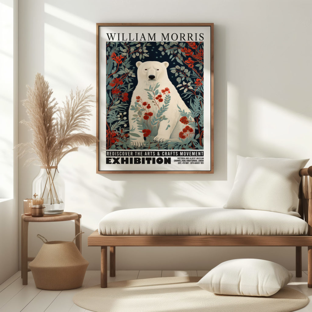 0023 william morris animals exhibition 3x4 5 mockup