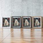 0023 william morris animals exhibition 3x4 framed posters mockup