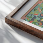 0024 barcelona flower market 3x4 close up dark wood mockup