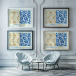 0024 morris tulip venetian 3x4 framed posters mockup