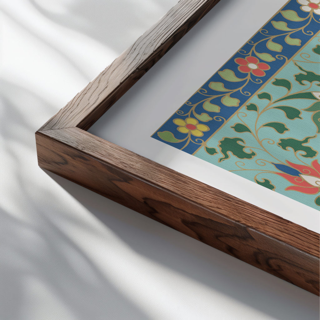 0025 prague flower market 3x4 close up dark wood mockup