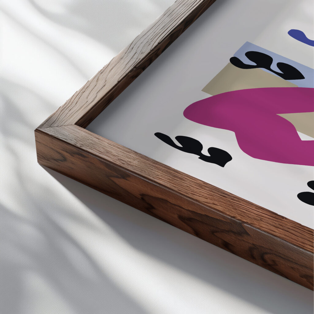 0025 Matisse TheKnifeThrower 1947 close up dark wood mockup