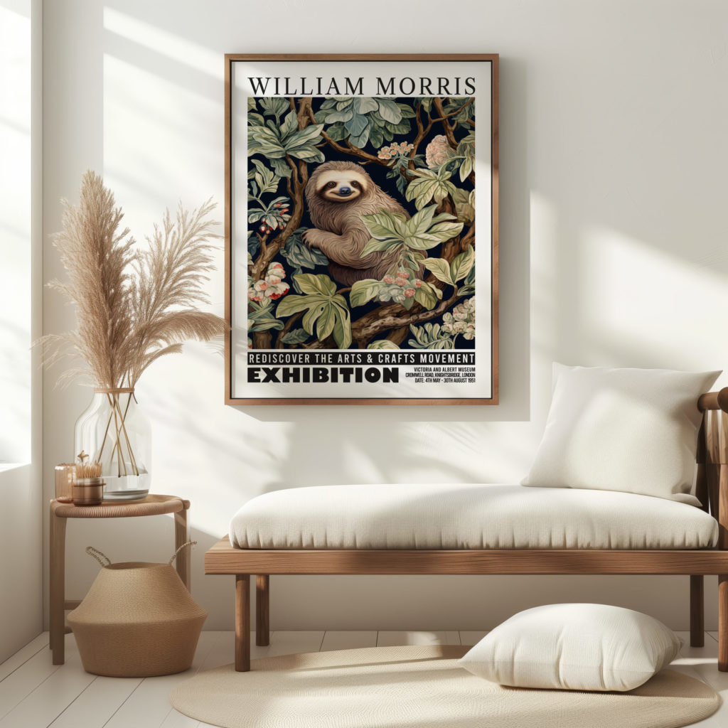 0026 william morris animals exhibition 3x4 5 mockup