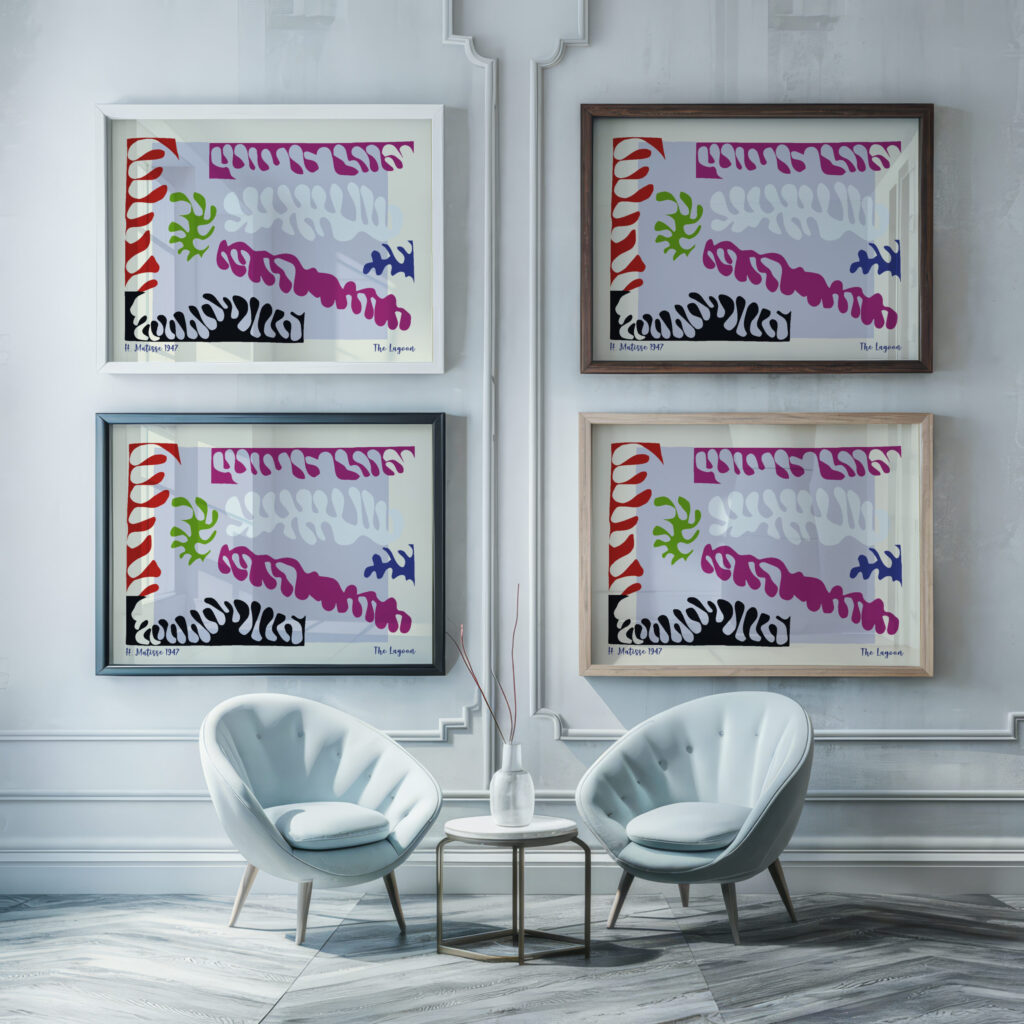 0026 Matisse TheLagoon 1947 framed posters mockup