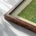 0027 morris VioletColumbine 1883 3x4 close up dark wood mockup