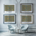 0027 venice flower market 3x4 framed posters mockup