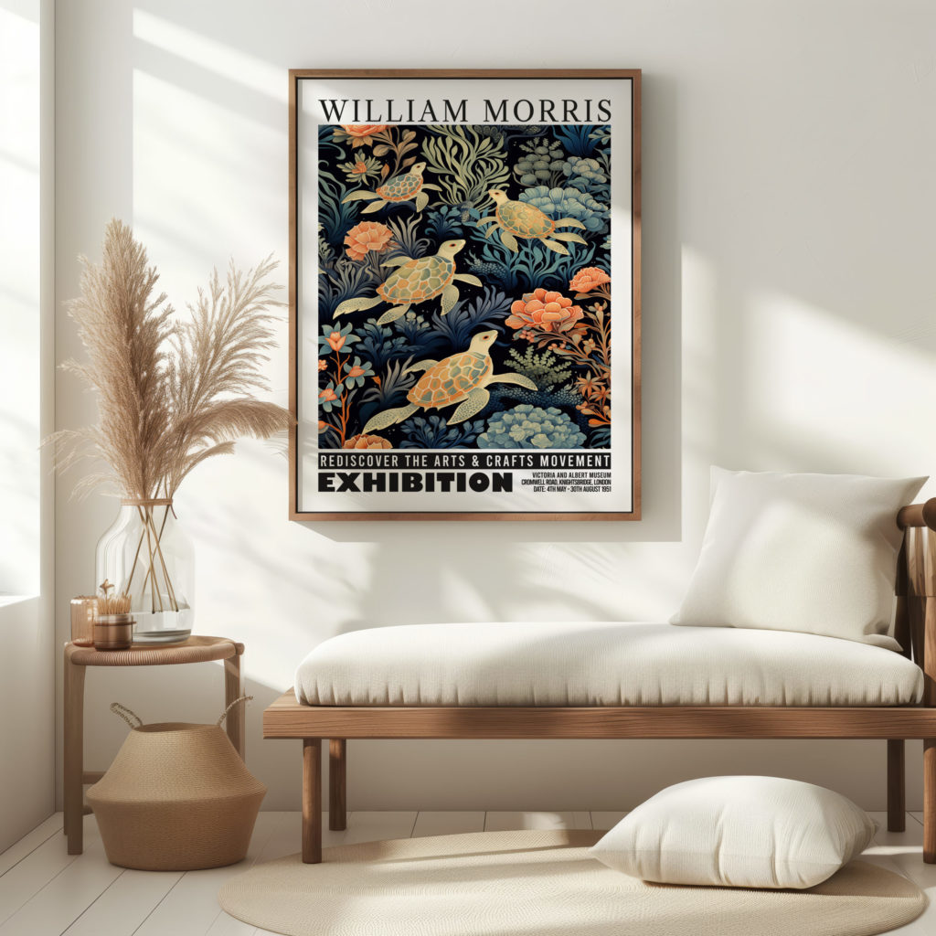 0027 william morris animals exhibition 3x4 5 mockup