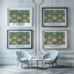 0028 florence flower market 3x4 framed posters mockup
