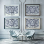 0028 morris wallflower 1890 3x4 framed posters mockup