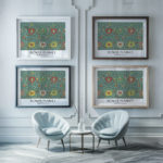 0029 athens flower market 3x4 framed posters mockup