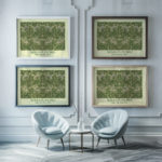 0029 morris WildTulipGreen 1875 3x4 framed posters mockup