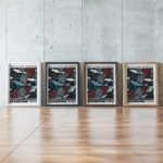 0029 william morris animals exhibition 3x4 framed posters mockup