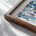 0029 Matisse laperruche blue 3x4 close up dark wood mockup