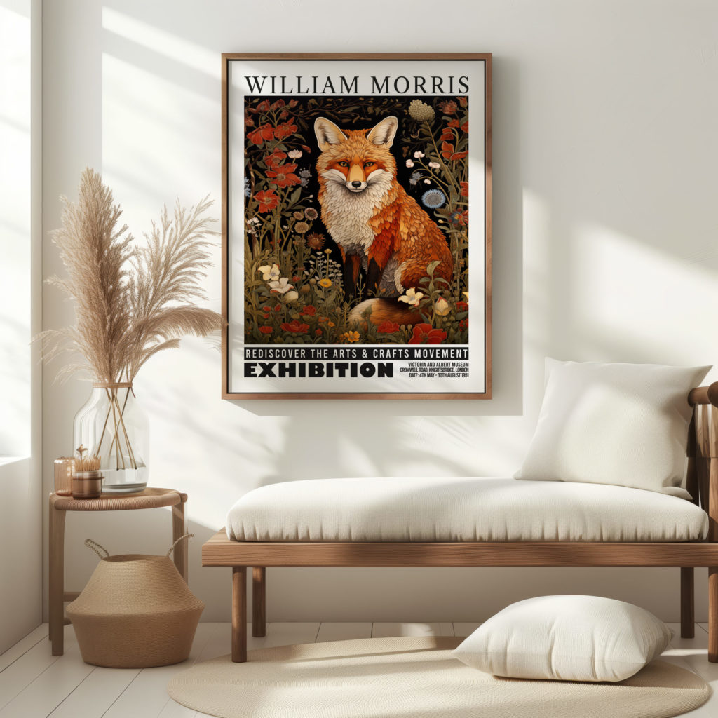 0031 william morris animals exhibition 3x4 5 mockup