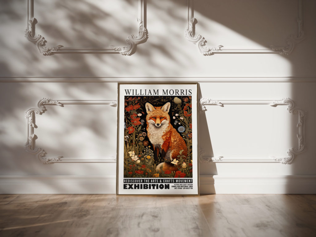0031 william morris animals exhibition 3x4 video mockup