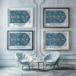 0032 miami flower market 3x4 framed posters mockup