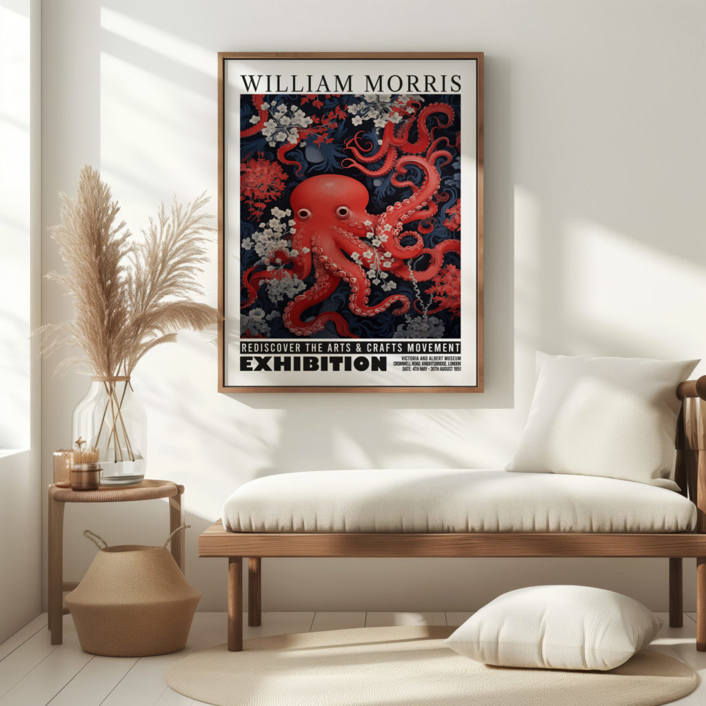 0033 william morris animals exhibition 3x4 5 mockup