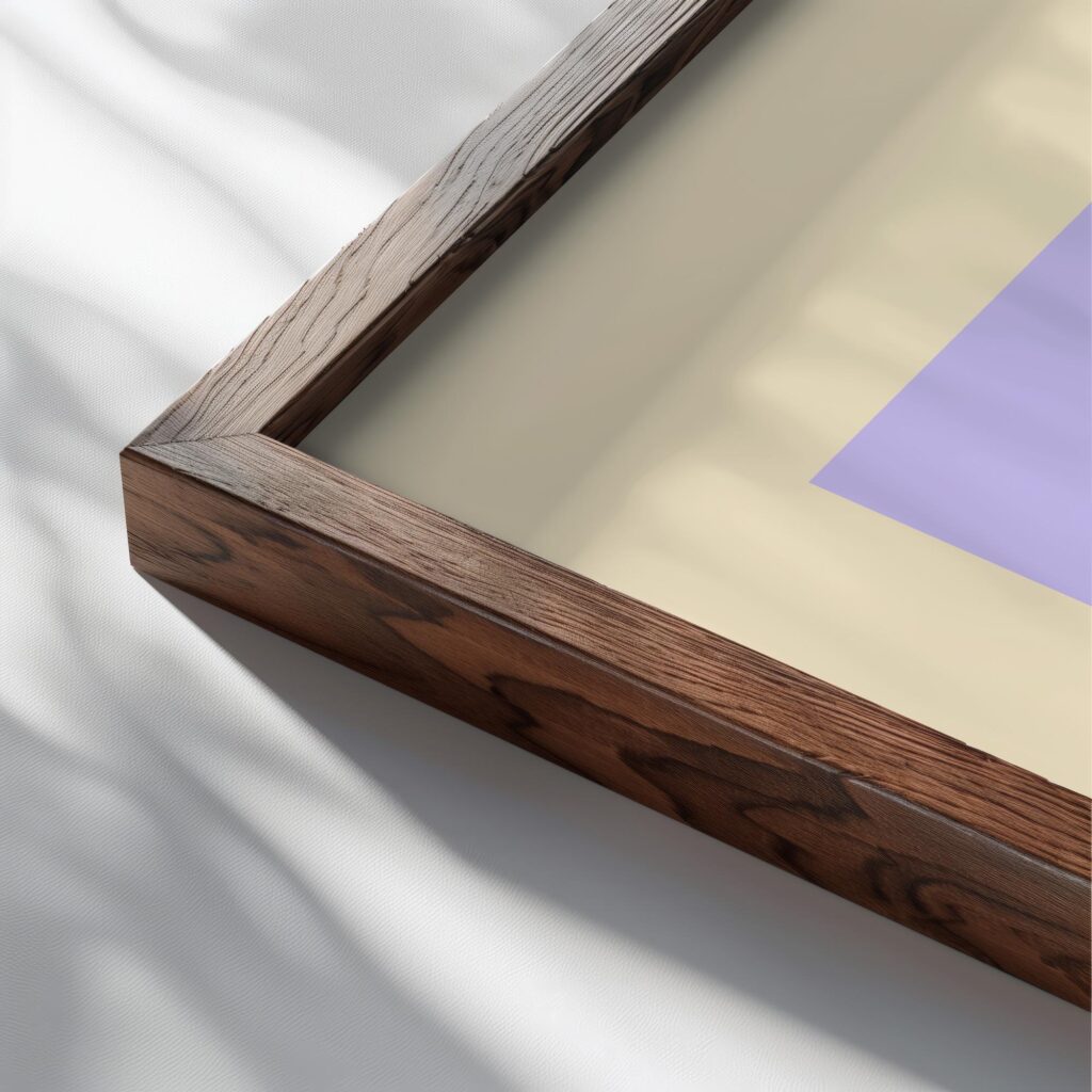 0034 bauhaus5 pink 3x4 close up dark wood mockup