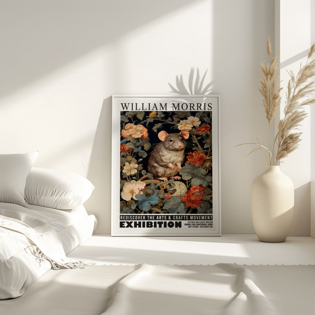 0034 william morris animals exhibition 3x4 4 mockup