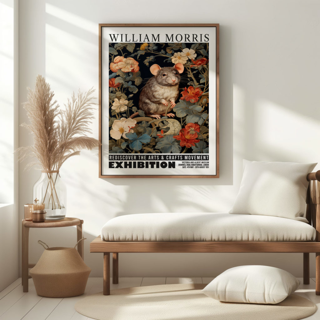 0034 william morris animals exhibition 3x4 5 mockup