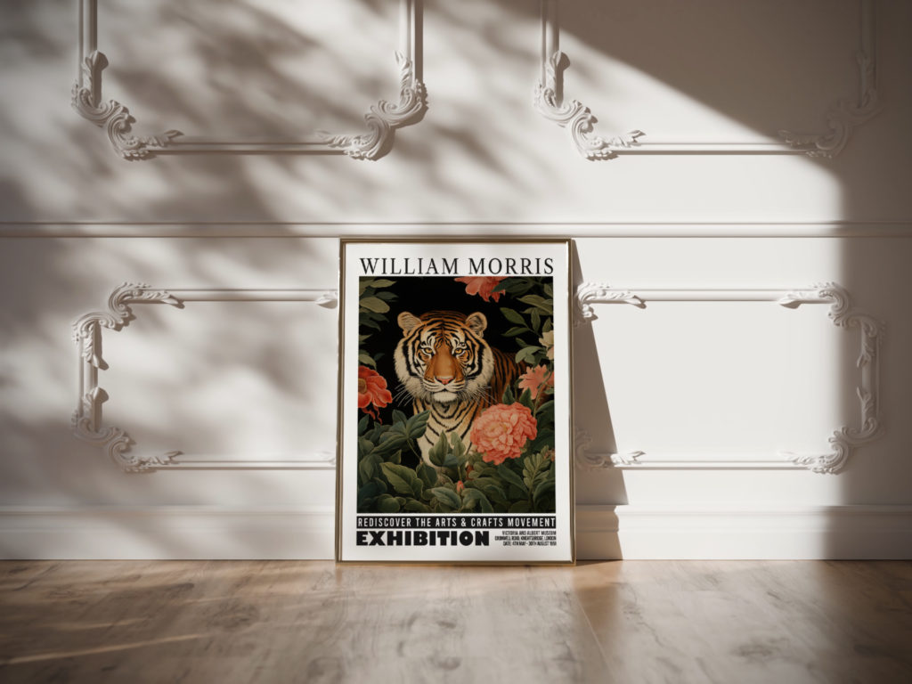 0035 william morris animals exhibition 3x4 video mockup