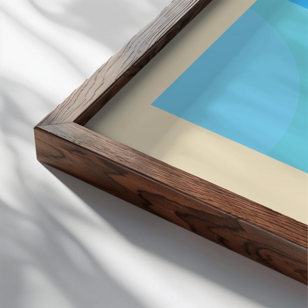 0036 bauhaus6 blue 3x4 close up dark wood mockup