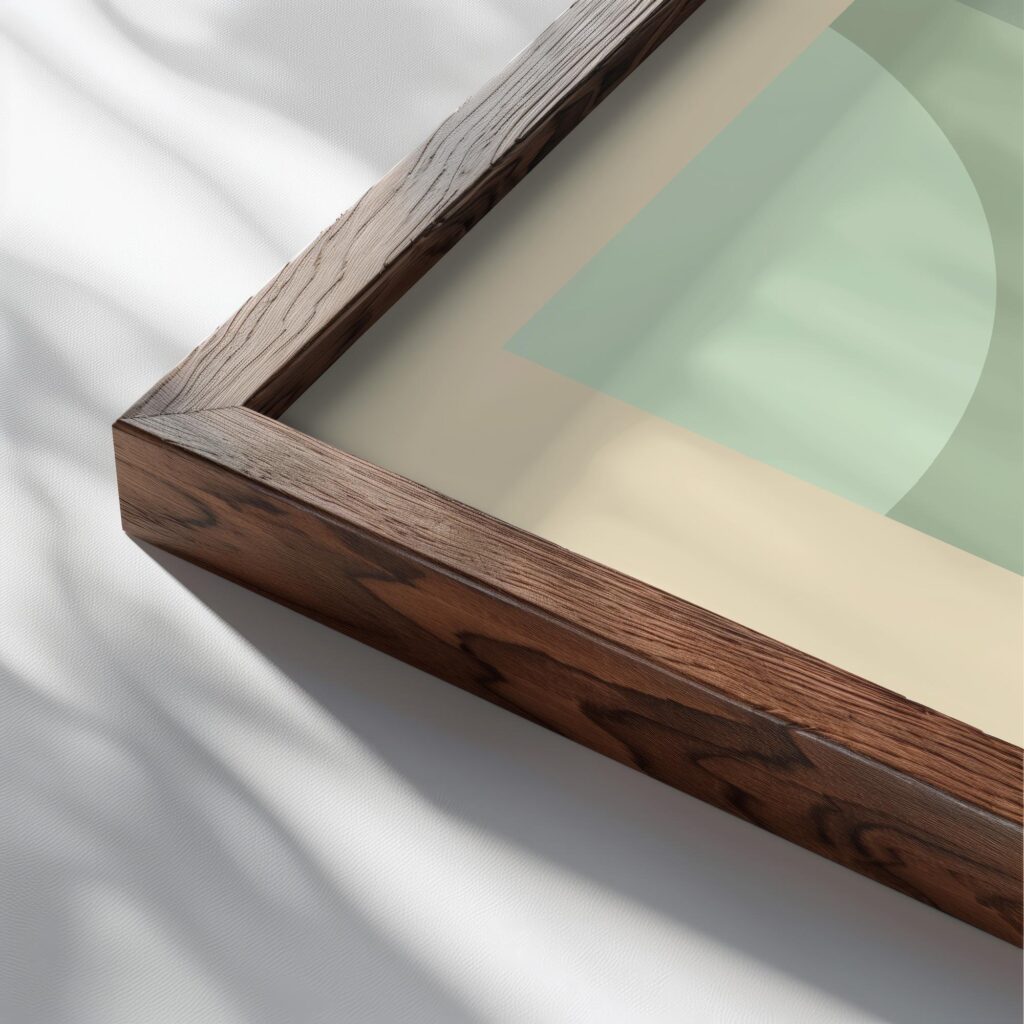 0038 bauhaus6 green 3x4 close up dark wood mockup