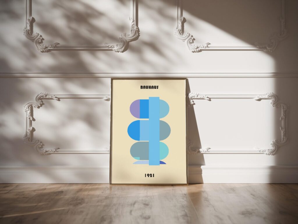 0043 bauhaus7 blue 3x4 video mockup