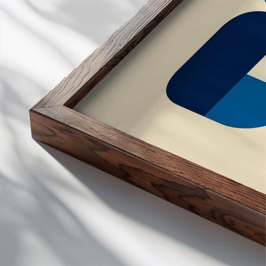 0050 bauhaus8 blue 3x4 close up dark wood mockup