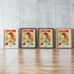 0057 bauhaus8 summer framed posters mockup