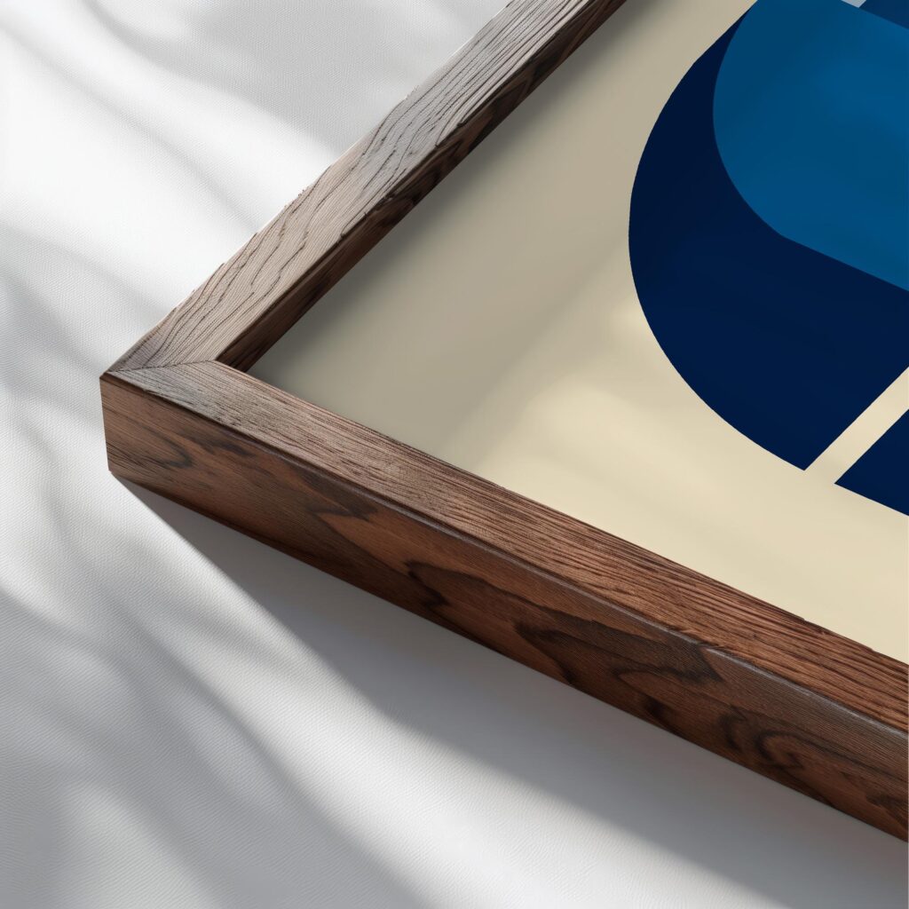 0058 bauhaus9 blue close up dark wood mockup