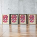 0062 bauhaus9 pink framed posters mockup