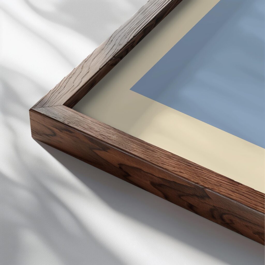 0072 bauhaus11 blue 3x4 close up dark wood mockup