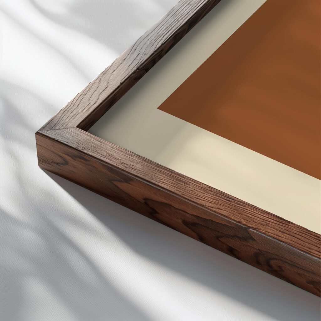0073 bauhaus11 earth tones 3x4 close up dark wood mockup