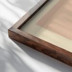 0077 bauhaus11 pink 3x4 close up dark wood mockup